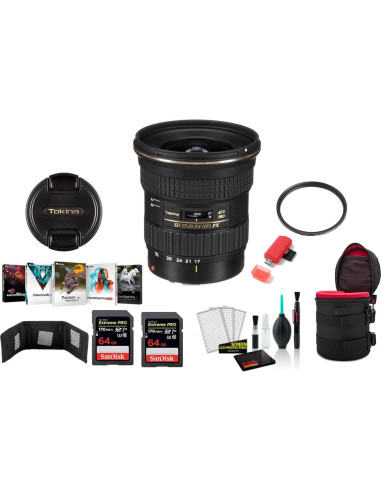 Lente Tokina 17-35mm f/4 Pro FX para Cámaras Canon - Kit Completo