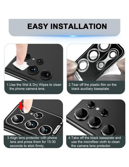 Protector de Lente de Cámara TIUYAO para Samsung Galaxy S24 Ultra