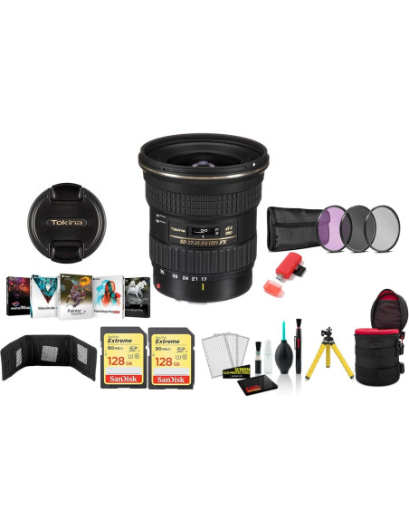 Lente Tokina 17-35mm f/4 Pro FX para Canon - Gran Angular