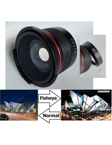 Lente Ojo de Pez Pro HD 0.35x para Nikon Z 50 46mm