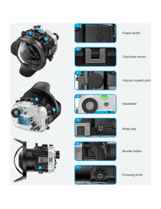 Carcasa Impermeable Sea Frogs para Cámara Sony A7C 40m 2