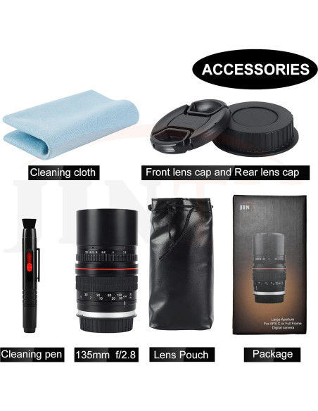 Lente Telefoto Manual JINTU 135mm f/2.8 para Nikon Lente Telefoto Manual JINTU 135mm f/2.8 para Nikon