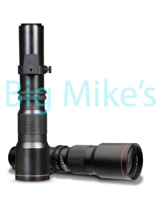 Lente Telefoto 500mm/1000mm f/8 Big Mike's + Trípode + Mochila 2