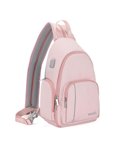 Bolsa de Mensajero para Cámara BAIGIO Rosa 17x10x35cm