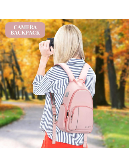 Bolsa de Mensajero para Cámara BAIGIO Rosa 17x10x35cm