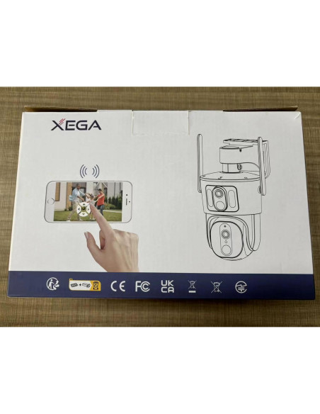 Cámara de Seguridad 4G LTE Xega Doble Lente 1080P Solar IP66