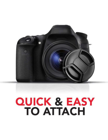 Tapa de lente de plástico Zeikos ZE-LC58 58 mm negra