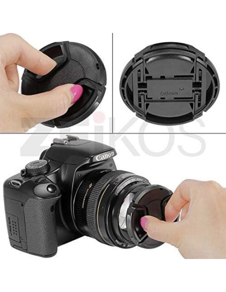 Tapa de lente de plástico Zeikos ZE-LC58 58 mm negra