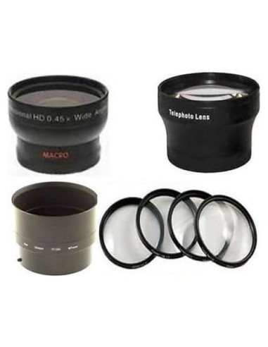 Set Lentes PhotoAltaCalidad Gran Angular y Telefoto 72mm para Nikon
