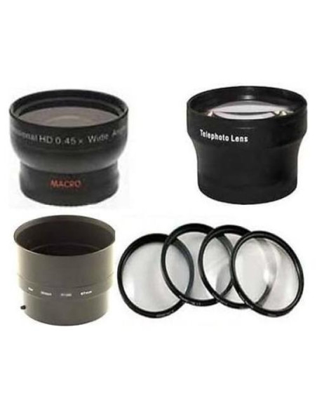 Set Lentes PhotoAltaCalidad Gran Angular y Telefoto 72mm para Nikon