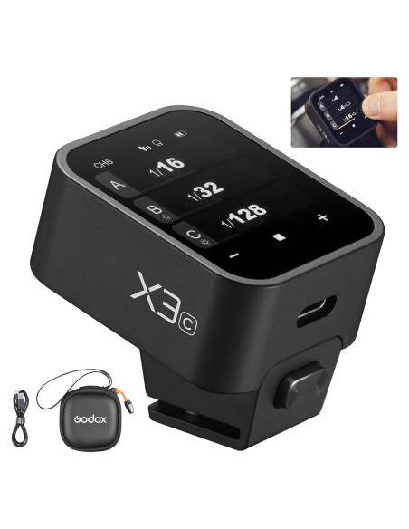 Disparador Inalámbrico TTL Godox X3-C para Cámara Canon