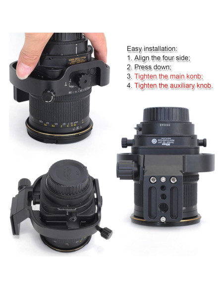 Soporte de Anillo de Montaje en Trípode iShoot para Nikon PC-E