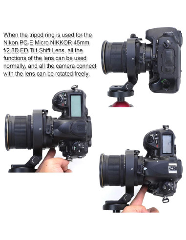 Soporte de Anillo de Montaje en Trípode iShoot para Nikon PC-E