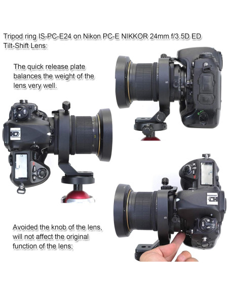 Soporte de Anillo de Montaje en Trípode iShoot para Nikon PC-E