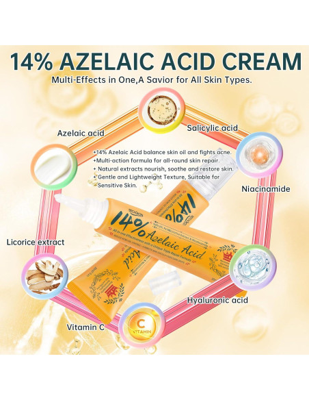 Crema para el Acné BECHOICEN 14% Ácido Azelaico 56.7g