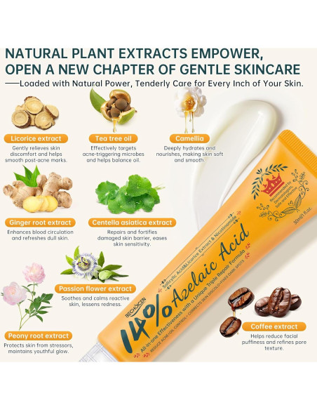 Crema para el Acné BECHOICEN 14% Ácido Azelaico 56.7g