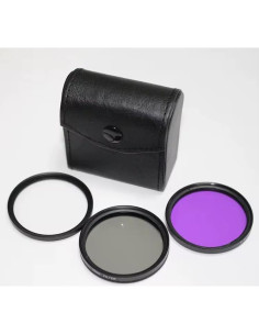 Juego de Filtros de Lente 58mm UV CPL FLD - Canon Nikon Sony 2