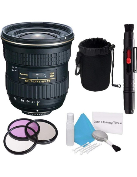 Lente Tokina 17-35mm f/4 Pro FX para Canon + Kit de Limpieza