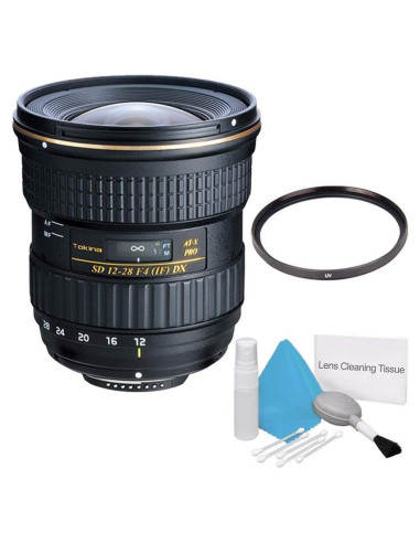 Lente Tokina 12-28mm f/4.0 AT-X Pro APS-C para Canon + Kit de Limpieza