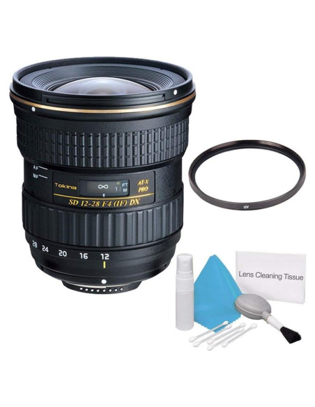 Lente Tokina 12-28mm f/4.0 AT-X Pro APS-C para Canon + Kit de Limpieza