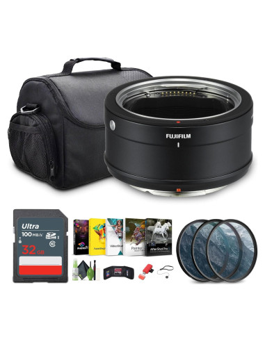 Adaptador H FUJIFILM G + Funda + Tarjeta 32GB + Accesorios
