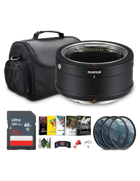 Adaptador H FUJIFILM G + Funda + Tarjeta 32GB + Accesorios