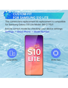 Reemplazo Lente Cámara Samsung Galaxy S10 Lite + Kit Herramientas 2
