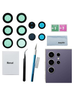 5 Lentes de Cristal de Cámara OEM para Samsung Galaxy S24 Ultra