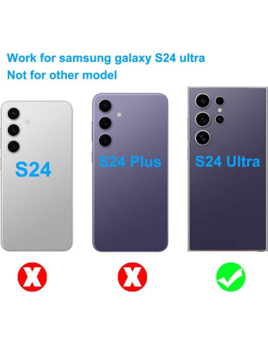 5 Lentes de Cristal de Cámara OEM para Samsung Galaxy S24 Ultra