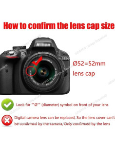 Tapa de lente 52mm MOSTOS para cámaras Sony Alpha 2