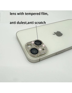 Cubierta de Lente de Cámara GSRYPC 3D Brillante para iPhone 14/14 Plus - Paquete de 2 2