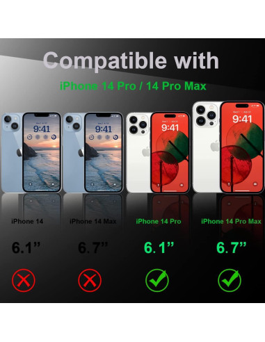 Protector de Lente de Cámara Vidrio Templado 9H iPhone 14 Pro Max Rosa