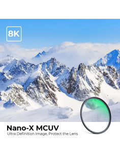 Filtro UV K&F Concept 105mm Vidrio Óptico HD Hidrofóbico 2