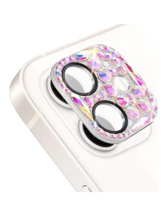 Protector de Lente de Cámara Brillante Cavdycidy para iPhone 2