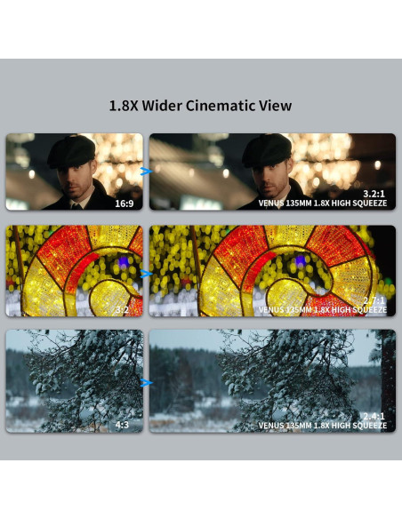 Lente Anamórfico SIRUI 135mm T2.9 1.8X Montura E Lente Anamórfico SIRUI 135mm T2.9 1.8X Montura E