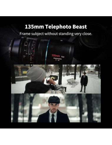 Lente Anamórfico SIRUI 135mm T2.9 1.8X Montura E