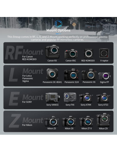 Lente Anamórfico SIRUI 135mm T2.9 1.8X Montura E