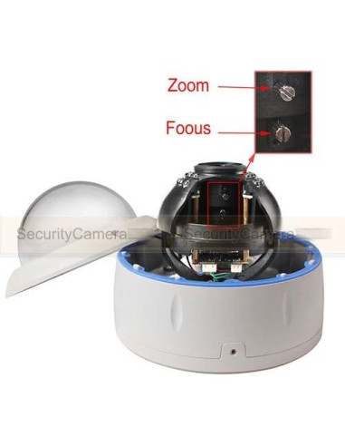 Cámara IP de Seguridad GW Security 5MP PoE 2592x1920 con Zoom 2.8-12mm