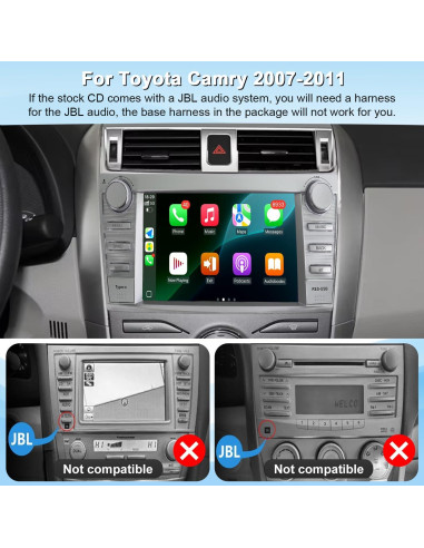 Radio Android 13 para Toyota Camry 2006-2011, 4GB RAM, 64GB
