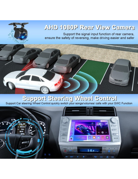 Radio Android 13 para Toyota Camry 2006-2011, 4GB RAM, 64GB
