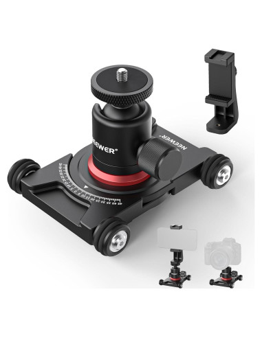 Dolly de Cámara NEEWER SD001 con Cabeza Esférica y Abrazadera
