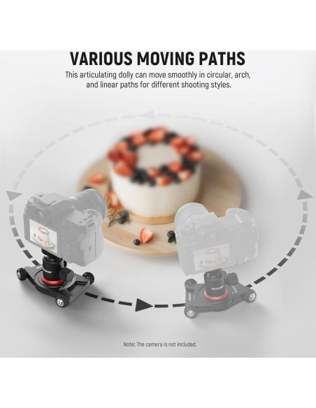 Dolly de Cámara NEEWER SD001 con Cabeza Esférica y Abrazadera Dolly de Cámara NEEWER SD001 con Cabeza Esférica y Abrazadera