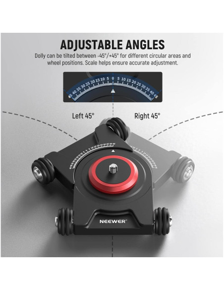 Dolly de Cámara NEEWER SD001 con Cabeza Esférica y Abrazadera Dolly de Cámara NEEWER SD001 con Cabeza Esférica y Abrazadera