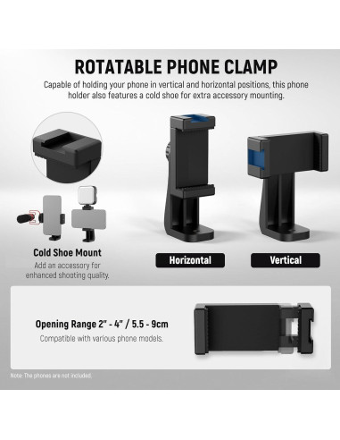 Dolly de Cámara NEEWER SD001 con Cabeza Esférica y Abrazadera
