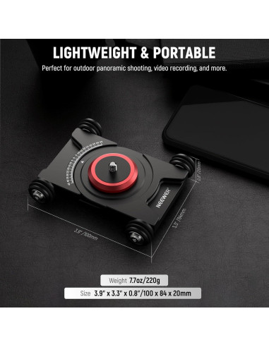 Dolly de Cámara NEEWER SD001 con Cabeza Esférica y Abrazadera