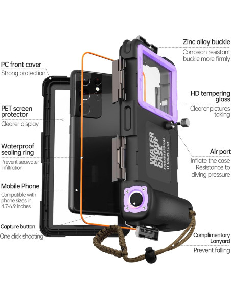 Funda de Buceo Impermeable ASKCFENV Universal para iPhone y Samsung
