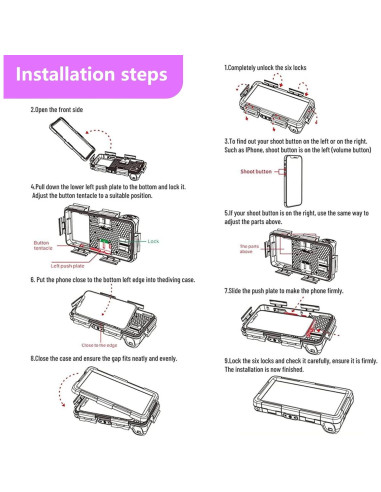 Funda de Buceo Impermeable ASKCFENV Universal para iPhone y Samsung