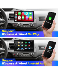 Pantalla Táctil 10.1" Android SizxNanv para Honda Civic 2006-2011 2