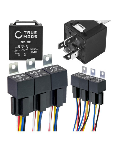 Kit de Relés Automotrices 12V 6 Piezas Bosch 30/40A