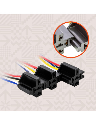 Kit de Relés Automotrices 12V 6 Piezas Bosch 30/40A